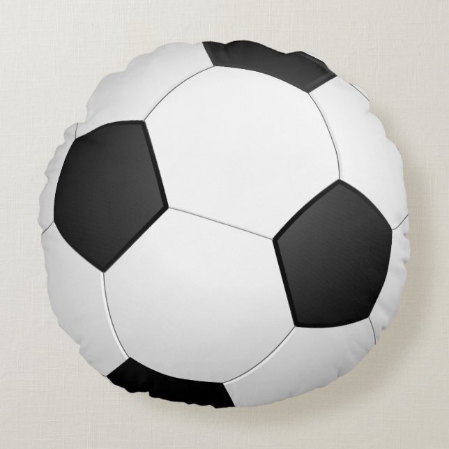 SOCCER ROUND Lustig PILLOW Rund Kudde (Framsidan)