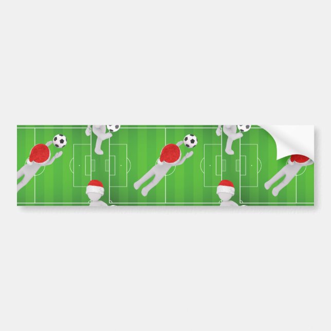 Soccer Santa Bildekal (Framsidan)