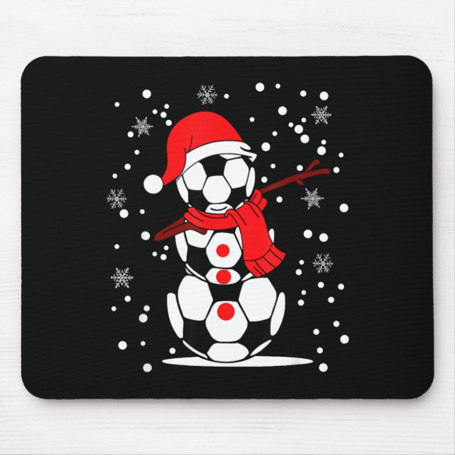 Soccer Santa Hat Snowman Xmas Funny Soccer Lover C Musmatta (Framsidan)