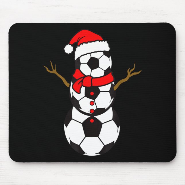 Soccer Santa Hat Snowman Xmas Funny Soccer Lover C Musmatta (Framsidan)
