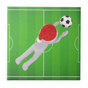 Soccer Santa Kakelplatta