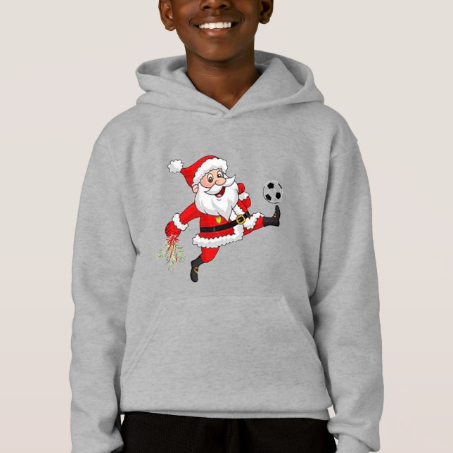 Soccer Santa Kid's T-Shirt (Framsida)