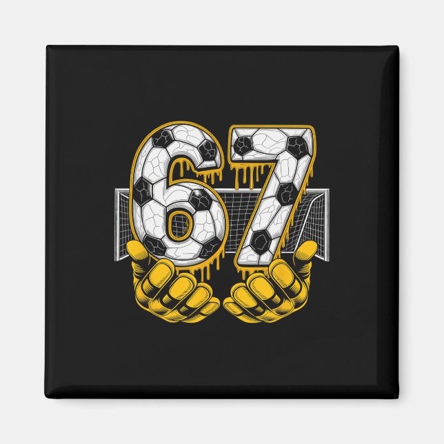 Soccer Six Seven 67 Roligt Gen Alpha Meme _1  Magnet (Framsidan)