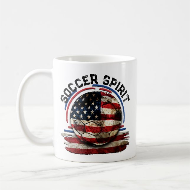 Soccer Spirit USA, Football Soccer Kaffemugg (Vänster)
