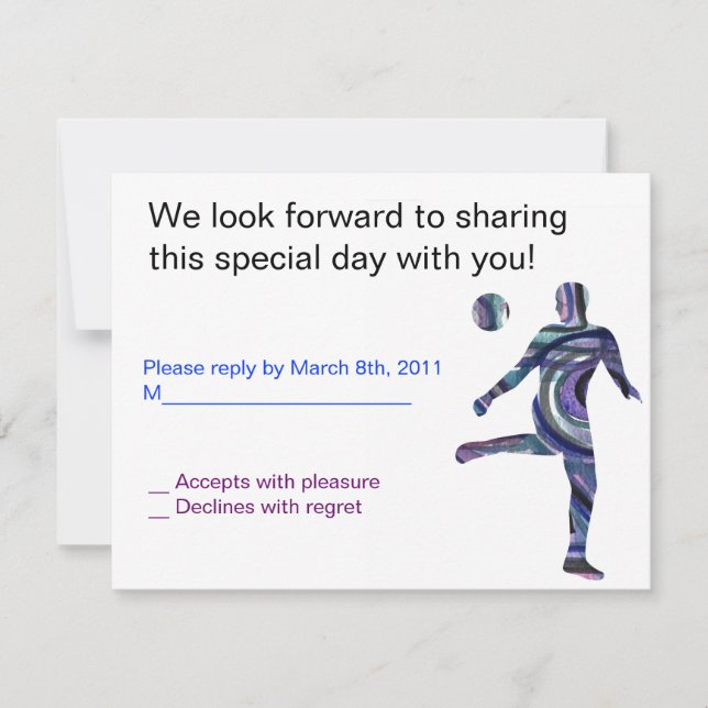 Soccer Sports Pub Mitzvah inbjuds till ett judiskt OSA Kort (Framsida)