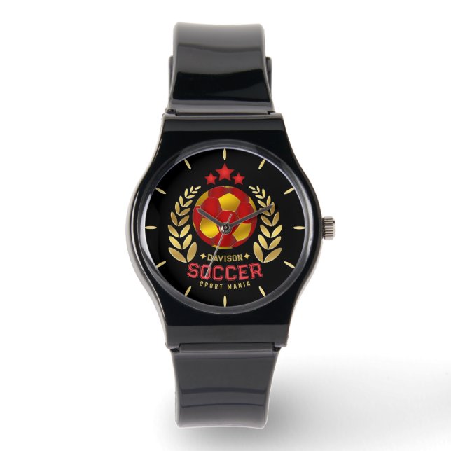 Soccer Style Emblem Armbandsur (Framsida)
