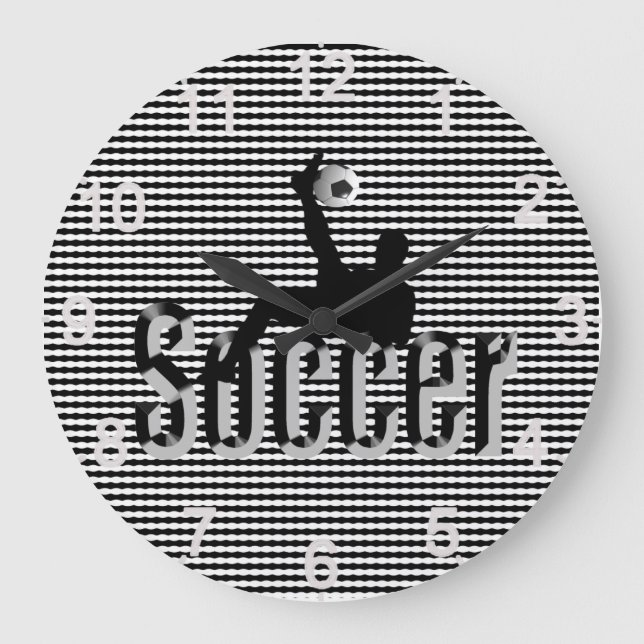 Soccer The Game, Large Wall Clock Stor Klocka (Framsida)