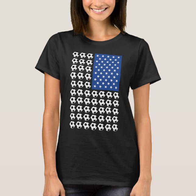 SOCCER USA FLAGGA T SHIRT (Framsida)