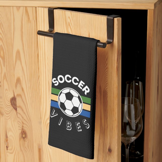 Soccer Vibes Kökshandduk (Thirds Fold)