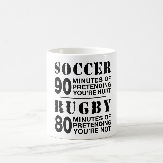 Soccer vs Rugby Kaffemugg (Center)