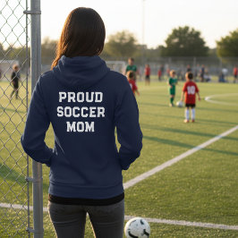 Soccer Whimsical Custom Game Day Full-Zip Hoodie  T Shirt