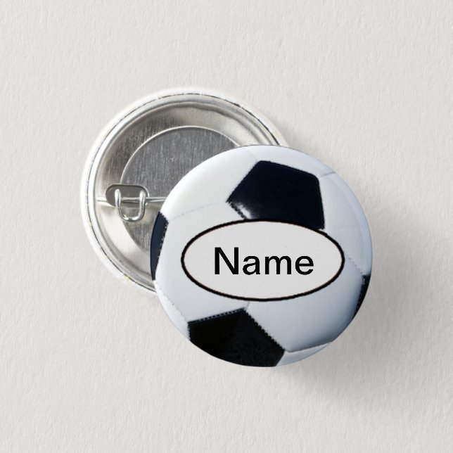 soccer with your name on it knapp (Framsida & baksida)