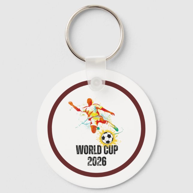 Soccer World cup 2026 Souvenir keychain Nyckelring (Framsida)