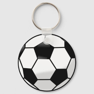 Soccerball knäppas Keychain Nyckelring