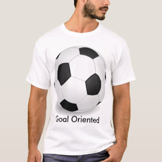 soccerball orienterat mål tee shirt