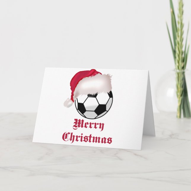 SoccerChick god jul Helgkort (Framsida)