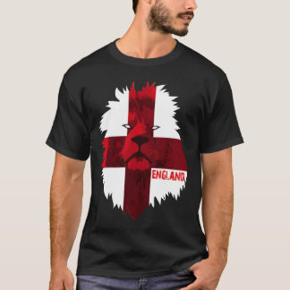 Socceream England Nationell Stolthet Lejonflagga f T Shirt
