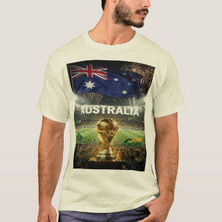 Socceroos triumf under fyrverkerier t shirt