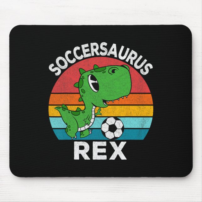 Soccersaurus Rex Fotboll Dinosaurie För Pojkar Bar Musmatta (Framsidan)