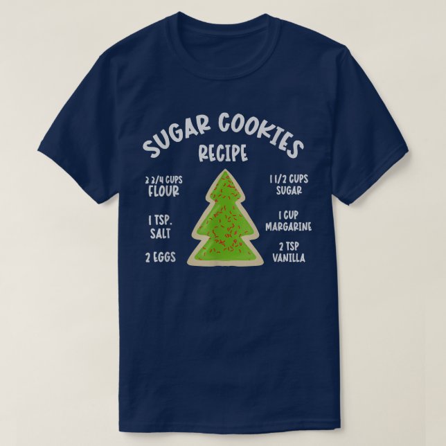 SOCGAR COOKIE RECIPE CHRISTMAS BAKING T SHIRT (Design framsida)