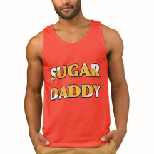 SOCGAR DADDY Orange Swirl Candy Red Tanktop