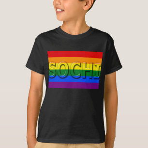 SOCHI gay prideflagga T Shirt