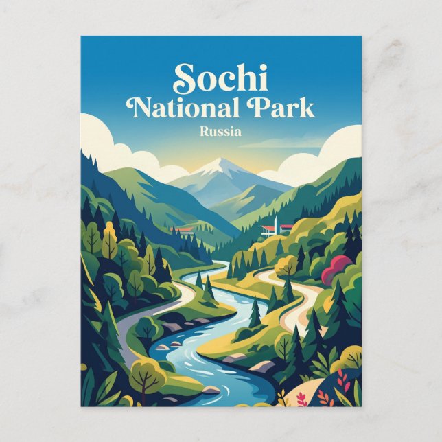 Sochi nationalpark Ryssland Vykort (Framsida)