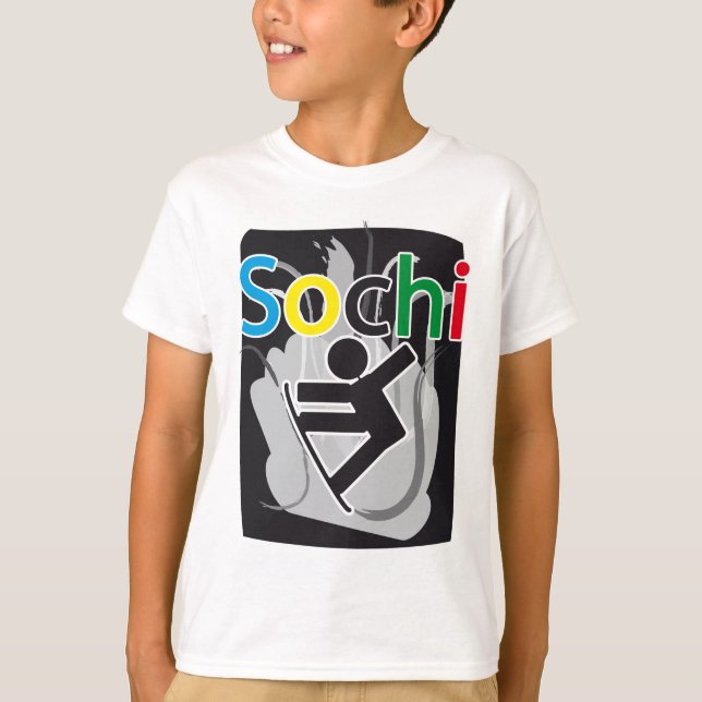 sochi snowboarden t-shirt (Framsida)