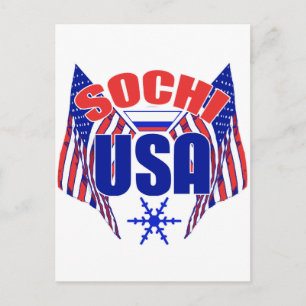 Sochi USA snowflake Vykort