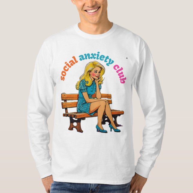SOCIAL ANXIETY KLUBB T SHIRT (Framsida)