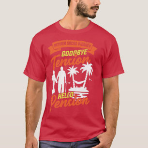 Social arbetararbete Pensionär Pension Gift T Shirt