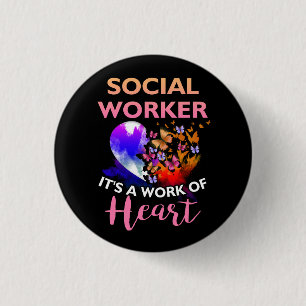 Social arbetararbete vid Heart Flower Butterfly So Knapp