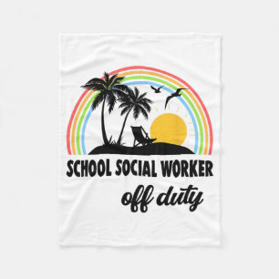 Social-arbetare som är arbetslösa efter skolårets  fleecefilt