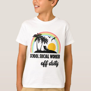 Social-arbetare som är arbetslösa efter skolårets  t shirt