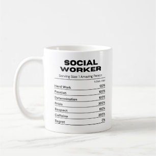 Social-arbetarens passionerade jobb har bestämts kaffemugg