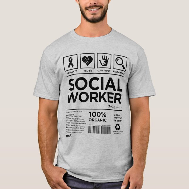 Social arbetaretikett t shirt (Framsida)