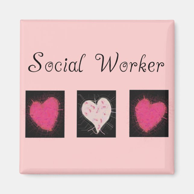 Social arbetargåvor magnet (Framsidan)