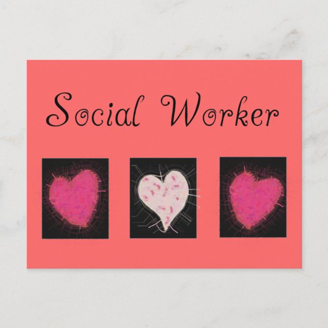 Social arbetargåvor vykort (Framsida)