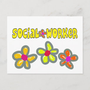 Social arbetargåvor vykort