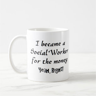 social arbetarpengar kaffemugg