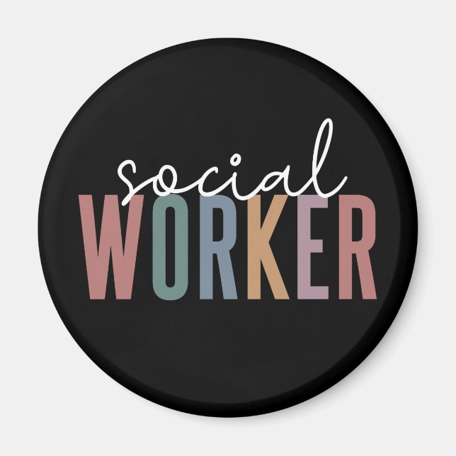 Social arbetaruppskattning och studenten-gåvor magnet (Framsidan)