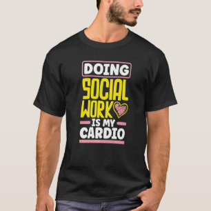 Social arbetaruppskattning som utför arbete i Soci T Shirt