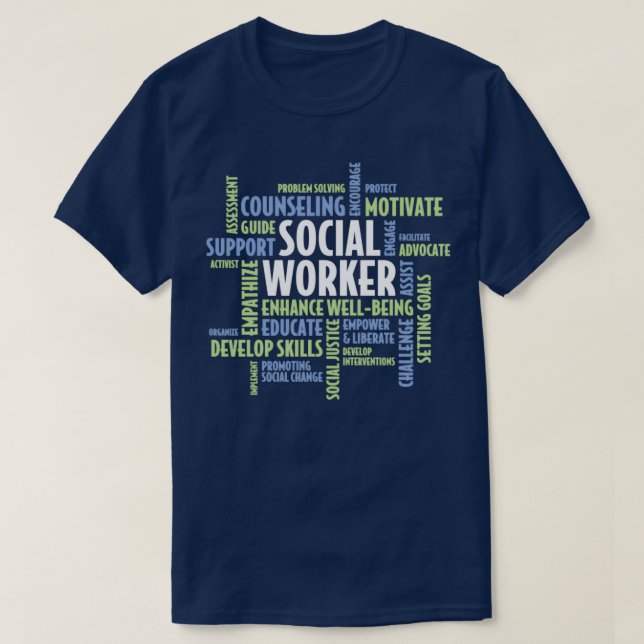 Social-arbetsgåva för Social Worker T Shirt (Design framsida)