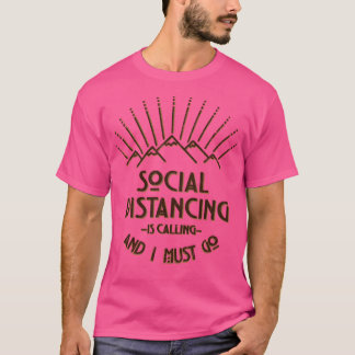 Social Avstånd baskiska Sleeven T Shirt