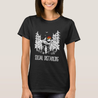 Social Avstånd campinglåsning utomhus T Shirt