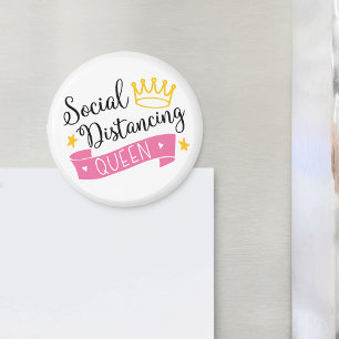 Social Avstånd drottning Magnet