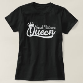 Social Avstånd drottningens isoleringsinsats Funny T Shirt