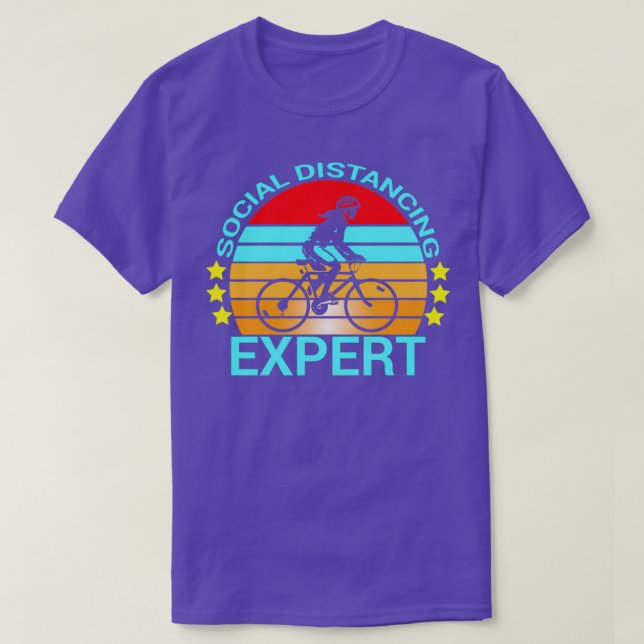 SOCIAL AVSTÅND EXPERT Funny Bicycle T Shirt (Design framsida)