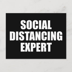 Social Avstånd expert introducerar antisocial infl Vykort