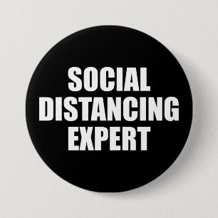 Social Avstånd expert Introvert Antisocial influe Knapp